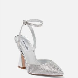Steve Madden Sparkling Silver Zestful Heels